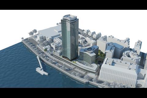 John McAslan and Partners - Millbank Tower proposal - aerial view